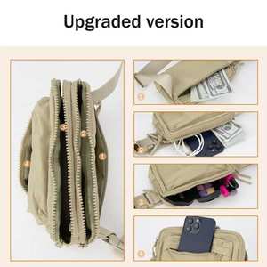 Tas Pinggang, tas pinggang kapasitas besar portabel anti air, tas selempang dengan tali panjang yang dapat disesuaikan - Product Image 5