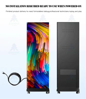 Pantalla LED para Póster, Venta Directa de Fábrica, Plegable, de Pie, Alto Brillo, Full HD, DCI-P3 95%, Resistente a la Luz Solar