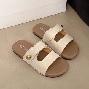 Sandales d'été haut de gamme pour femme, style romain Birkenstock, à bout ouvert, plates, avec boucle métallique, polyvalentes pour la plage et le quotidien - Product Image 3
