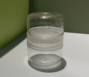 Boîte en plastique PET écologique de qualité alimentaire, forme hamburger mignonne, pot créatif pour boue capillaire cristalline, emballage alimentaire, pot double face - Product Image 3