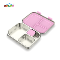 Aohea Boîte à lunch pour enfants la plus vendue, conçue en acier inoxydable de qualité alimentaire, repas sans souci, facile à transporter