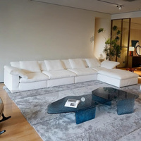 Modulares Schnitts ofa Wohnzimmer möbel Nordic Modern White Modular Schnitts ofa Sofa garnituren