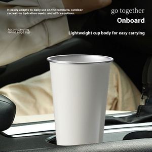 Mug en acier inoxydable 304 de qualité alimentaire, simple paroi, design classique, idéal pour le camping en extérieur, les fêtes et l'usage domestique - Product Image 2