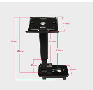 Support mural pour enceintes MQ compatible avec les enceintes centrales et <span class=keywords><strong>surround</strong></span> <span class=keywords><strong>Bose</strong></span> UB 20 II, support métallique réglable pour système audio home cinéma - Product Image 6