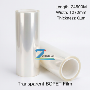 <span class=keywords><strong>Film</strong></span> BOPET transparent, peut être poinçonné proprement sans rebuts, bonne résistance à la flexion, pour découpe/isolement - Product Image 1