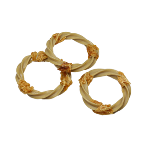 Snacks para Perros de Marca Privada Personalizados, Sin Piel, Anillos de Pollo Envueltos en Carne, para Limpieza Dental de Cachorros - Product Image 4