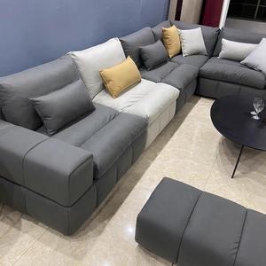 Sofá seccional moderno de tela, mueble barato con reposapiés para sala de estar - Product Image 6