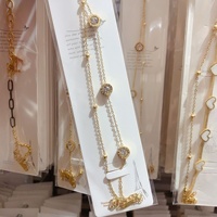 Bracelet en fer double couche avec zircon, non ternissant, bijoux faits à la main, cadeau unisexe