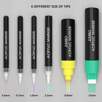 Bestationery Jumbo Professional Promotional Graffiti Coloring 60 Colors China Sketch Permanent Paint Acrylic Art Marker Pens Set