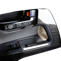 Kit de garnitures intérieures de luxe Black Knight pour Land Cruiser 2008-2021, comprenant les caches de poignées de porte et de bouches d'aération, accessoires Black Warrior LC200