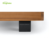 Meubles modernes de luxe en bois de teck imperméable avec coussins Ensembles de canapés de salon jardin patio hôtel sectionnels pour l'extérieur