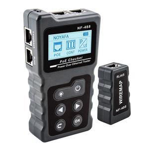 NF-488 LCD PoE Checker ทดสอบเปิดข้ามสั้นสำหรับสายเคเบิล STP/UTP Lan - Product Image 2