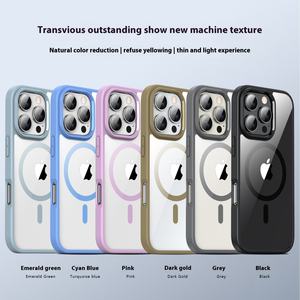 Nueva llegada de lujo magnético TPU PC funda para teléfono móvil brillante transparente funda protectora para teléfono móvil para <span class=keywords><strong>iPhone</strong></span> 16 <span class=keywords><strong>Pro</strong></span> <span class=keywords><strong>Max</strong></span> - Product Image 5