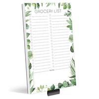 Tableau magnétique personnalisé avec design écologique, autocollant magnétique de forme personnalisable pour réfrigérateur, bloc-notes