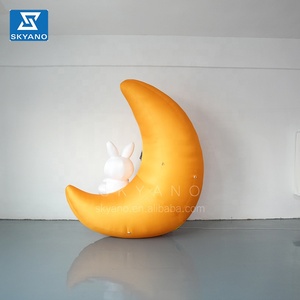 Accessoires de décoration gonflables Histoires mythologiques Éclairage LED Caractère gonflable Lapin de lune pour décor de vacances - Product Image 5
