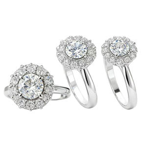 YWJW Anillo de Lujo para Mujer con Moissanita de 3 <span class=keywords><strong>Quilates</strong></span>, Color D, con Engaste de Bisel de Plata de Ley S925, Estilo Europeo y Estadounidense, Modelo Antiguo - Product Image 5