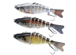 Appât bionique réaliste pour la pêche, <span class=keywords><strong>leurre</strong></span> pour attraper des poissons, <span class=keywords><strong>articulé</strong></span>, avec Wobbler, bionique, à 7 segments, 10cm, 15.5g - Product Image 3