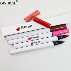 Crayon à lèvres liquide semi-<span class=keywords><strong>permanent</strong></span> mat 2-en-1 longue tenue et imperméable, <span class=keywords><strong>prix</strong></span> d'usine, anti-transfert - Product Image 2
