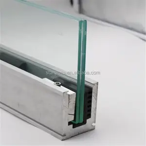 6毫米透明安全pvb钢化夹层玻璃栏杆护栏板价格