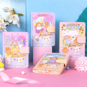 Carnets de notes pour étudiants, mignons et de dessin animé, avec pages colorées estampées à chaud 64K, vente en gros - Product Image 3