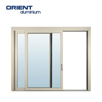 Doppel verglaste Aluminium tür und Fenster High-End-Glas Aluminium legierung Tür und Fenster Broken Bridge Schiebetür und Fenster