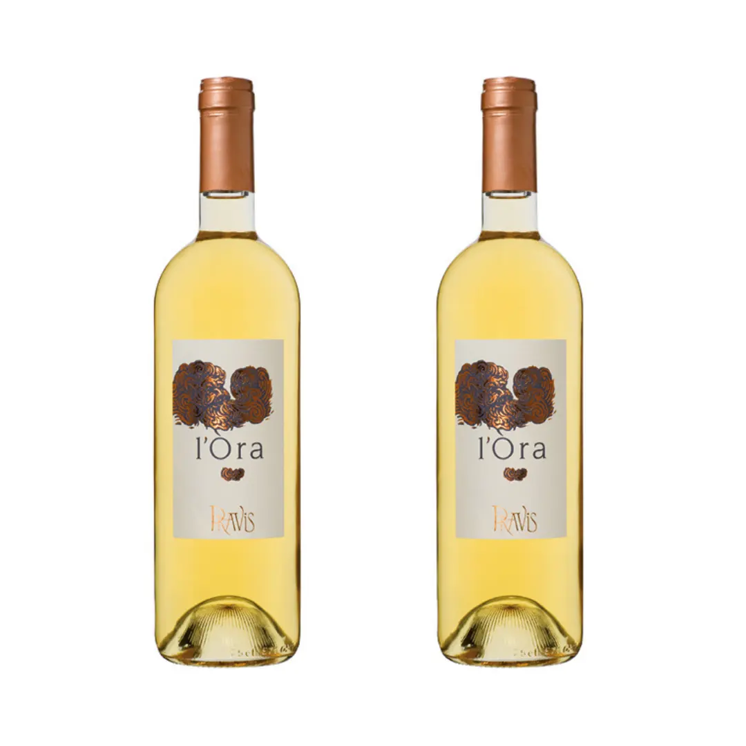 gift pack white wine L'Ora Boutique Italian Pravis trentino winery 750 ml glass alcoholic drink vino