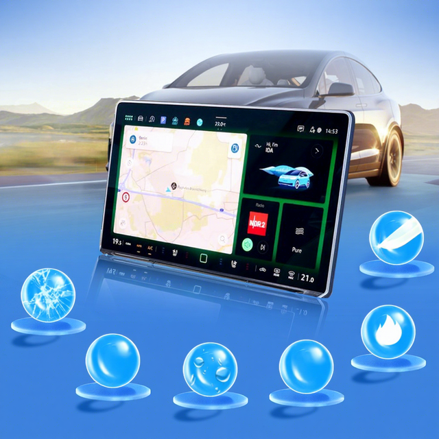 Car Stickers Screen Protector Tempered Glass Protective Film Navigator Protection for VW Passat Auto Accessories Wholesale