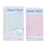 Carnets de commandes pour restaurants, personnalisés en usine, 50 feuilles, bloc-notes pour serveuses, carnet de commandes pour clients, bloc-notes pour serveurs avec reçu en bas