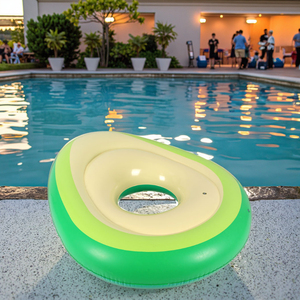 <span class=keywords><strong>Flotador</strong></span> inflable en forma de <span class=keywords><strong>aguacate</strong></span> del fabricante para adultos, salón flotante para uso en piscina - Product Image 2
