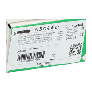 Enchufe eléctrico S530460 TV/<span class=keywords><strong>SAT</strong></span>/R NUEVO NFP (2 piezas) - Product Image 2