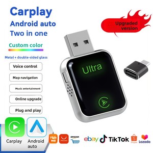 Adaptador Inalámbrico CarPlay y Android <span class=keywords><strong>Auto</strong></span> Dos en Uno, Actualización en Línea, Control por Voz, Conexión USB-A, OLIVER - Product Image 5