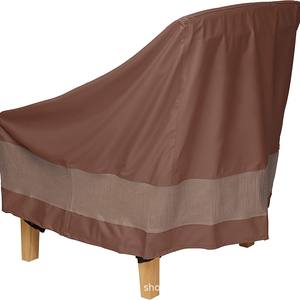 Funda para Silla de Patio Exterior Woqi, Tela Oxford 600D Impermeable, Color Café, Estilo Minimalista - Product Image 2