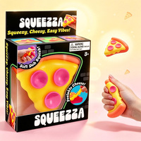 Jouet Squishy Pizza en TPR, Simulation Alimentaire, Anti-Stress, Décoration de Bureau Mignonne et Jouet de Libération des Émotions Négatives pour Adultes