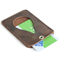 Porte-cartes et porte-monnaie en cuir véritable Crazy Horse, thème ange, pour homme, objet d'art et de collection, vente en gros