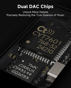 Zooaux Tai nghe Khuếch đại Dac, <span class=keywords><strong>USB</strong></span> C để 3.5mm âm thanh Adapter xách tay Dongle DAC, hỗ trợ hi-độ phân giải - Product Image 3