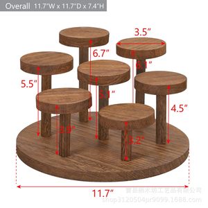 Expositor de Joyería de Madera, Organizador de 6 Niveles de Madera Maciza para Escritorio, Relojes, Gafas y Cosméticos - Product Image 4