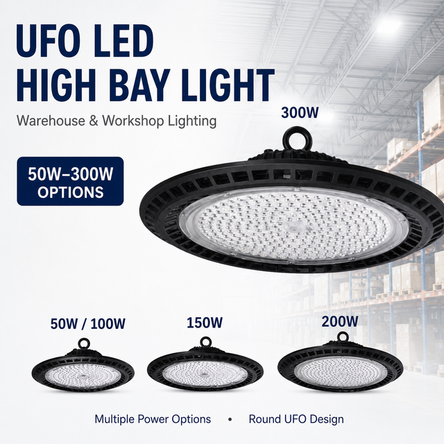 Commercial Industrial Lighting Lamp UFO Led High Bay Light 100w for Warehouse Workshop Supermarket