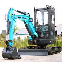 Mini-excavatrice CE Euro 5 2500 kg, moteur Yanmar haute puissance, excavatrice diesel, plusieurs accessoires, excavatrices compactes XT25U, vente chaude