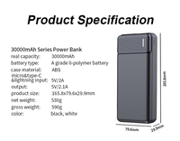 Échantillon gratuit Nouvelle batterie externe haute capacité 10000mAh conforme RoHS Entrée Type-C 5W Double USB pour téléphone Camping en plein air Chargeur portable