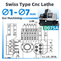 20 Buah Alat Pemutar CNC Tipe Twin Spindle Medium Duty D075A dengan Kontrol Digital