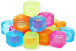 Cubes de glace en plastique transparent bleu réutilisables, lavables, sans BPA, colorés, pour poisson congelé – Vente chaude - Product Image 6