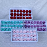 Têtes de roses éternelles faites main DIY 2-3cm, longue durée (3-5 ans), pour décoration de mariage et de remise de diplôme, coffret cadeau Fête des Mères et Saint-Valentin