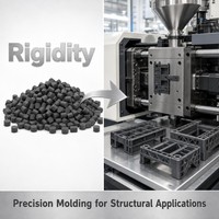 Granulés de PP à haute rigidité, granulés de polypropylène modifié à haute rigidité pour pièces structurelles et industrielles
