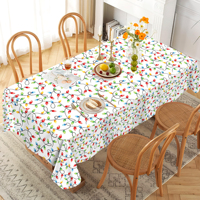 Nappe de table pour fête de Noël Huancai, lumières colorées, nappe en plastique imperméable, nappe jetable pour fournitures de fête de Noël