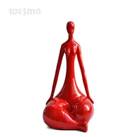 Einzigartiges Design Poly resin Yoga Tisch dekoration Figur Poly resin Figur Statue