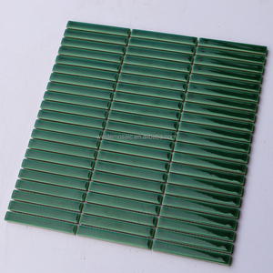 Mosaïque de carreaux en céramique émaillée verte <span class=keywords><strong>rectangulaire</strong></span> pour cuisine et <span class=keywords><strong>escalier</strong></span>, pour <span class=keywords><strong>piscine</strong></span>, salon, hôtels, maisons, magasins, restaurants, décoration - Product Image 4