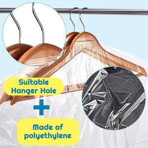 Sacs de nettoyage à sec en plastique transparent, housse anti-poussière pour robes de mariée, robes, manteaux, uniformes, blanchisserie - Product Image 3