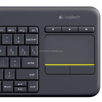 Grosir untuk Logitech K400 Plus USB 3.0 Wireless Touch Keyboard Mini Standard Keyboard untuk PC Terhubung TV Bahasa Inggris