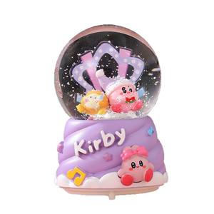 Caja de Música con Bola de Cristal de Kirby, Linda y Animada, con Decoración Brillante para Dormitorio, Regalo Navideño para Estudiantes, Decoración de Escritorio para el Hogar - Product Image 5