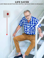 Bouton de panique IoT Balise Bluetooth Bouton SOS programmable Détection de chute Dispositif pour personnes âgées